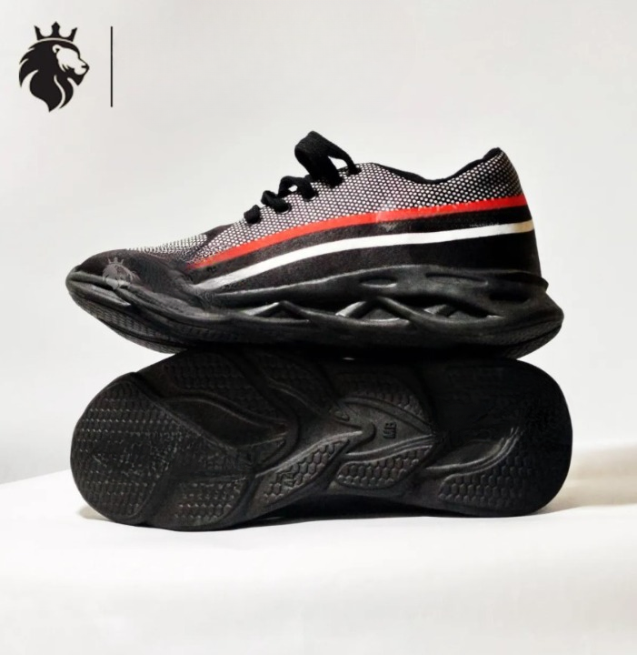 Men's Rubber Comfortable Joggers , White Fire - 39