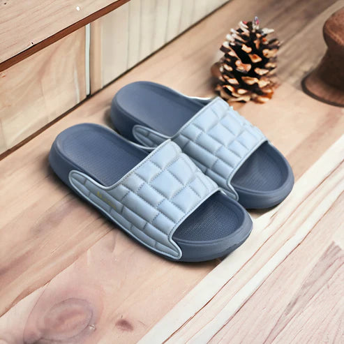 Balmain Men’s Thick Bottom Comfortable Cool slippers Black Brown Grey Color - Grey, 7